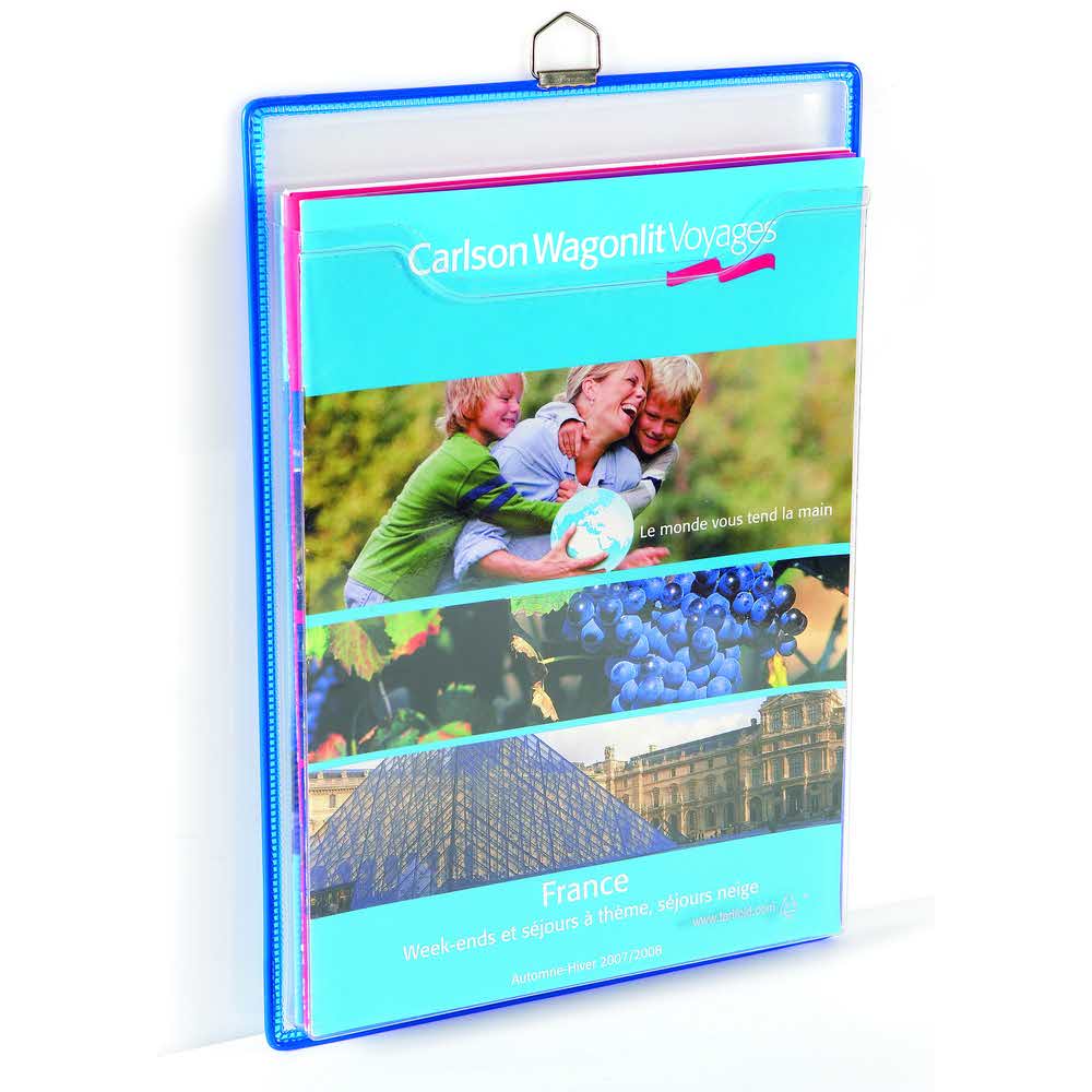 kieszeń na prospekty z uszkiem tarifold a4 5 sztpionowa niebieska alibiuro.pl 72