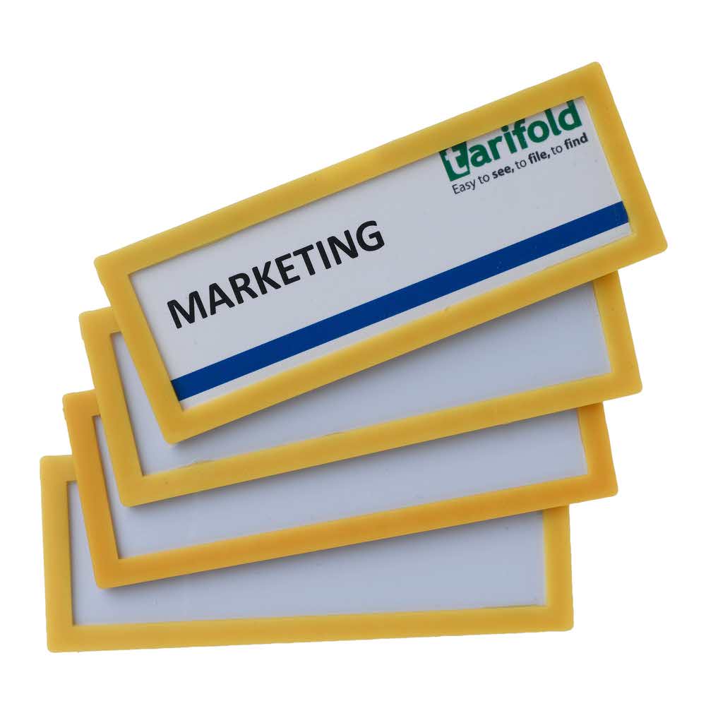 magnetyczny identyfikator naścienny 4 szttarifold żółty 120x45mm alibiuro.pl 17