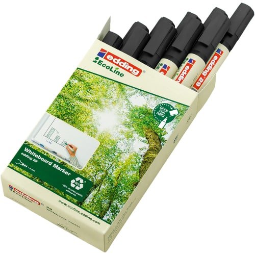 Marker Edding Ekologiczny Do Tablic Ścięta Końcówka 1.5mm Czarny - obrazek 3