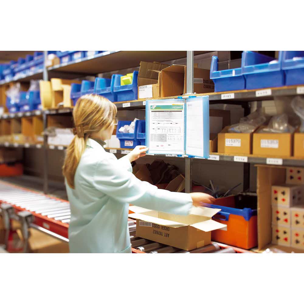 naścienny system prezentacyjny tarifold a4 candy line +10 paneli prezentacyjnych błękit transp. alibiuro.pl 38