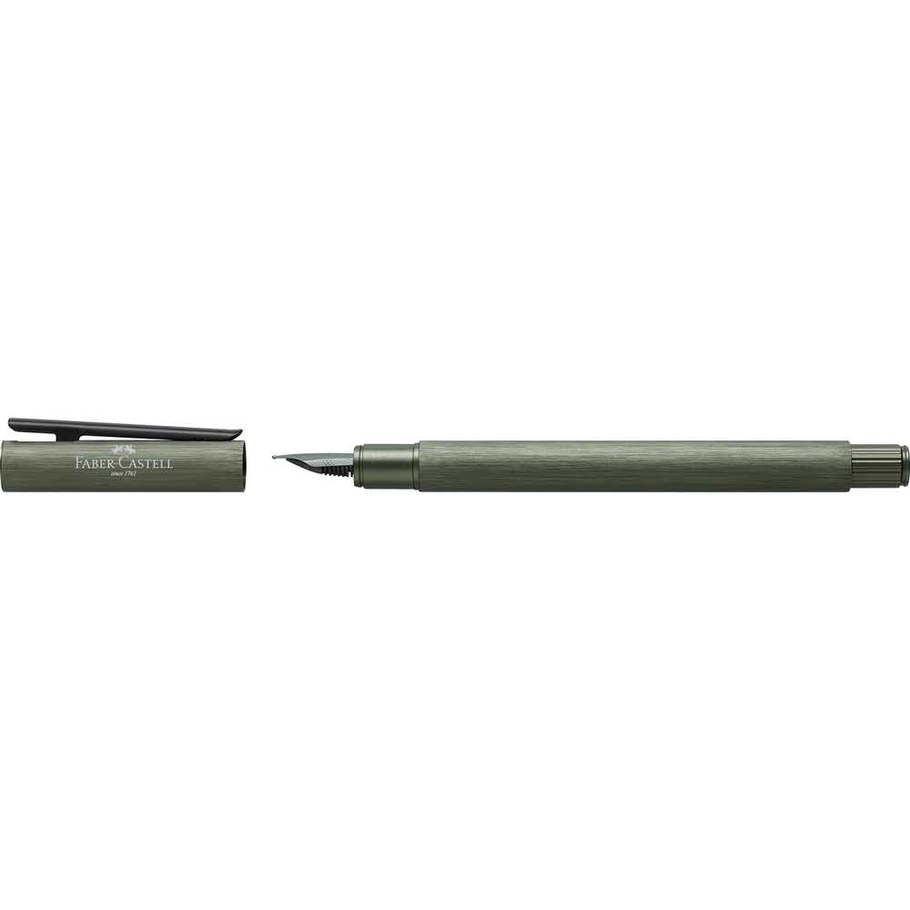 neo slim aluminium pióro wieczne olive green f faber castell alibiuro.pl 64