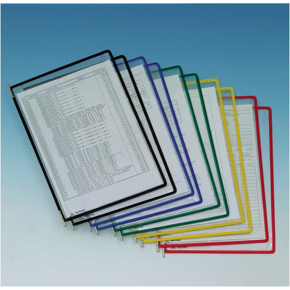 obrotowe panele prezentacyjne stainless steel a4 x 10 sztotwarcie z góry mix kol. alibiuro.pl 45