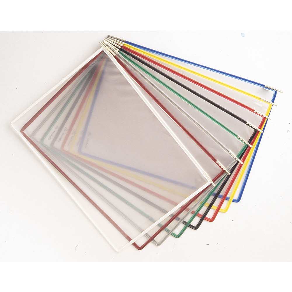 obrotowe panele prezentacyjne stainless steel a4 x 10 sztotwarcie z góry mix kol. alibiuro.pl 76