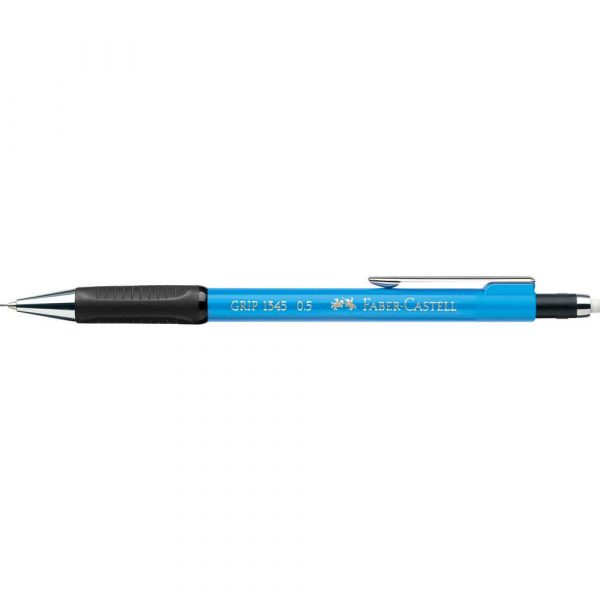 ołówek automatyczny grip 1345 05 mm sky blue metaliczny faber castell alibiuro.pl 95