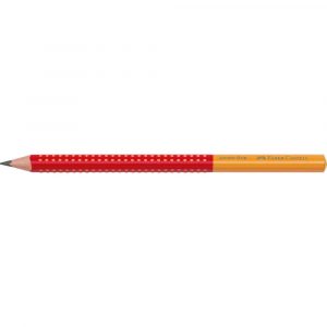 ołówek jumbo grip two tone czerwony faber castell alibiuro.pl 81