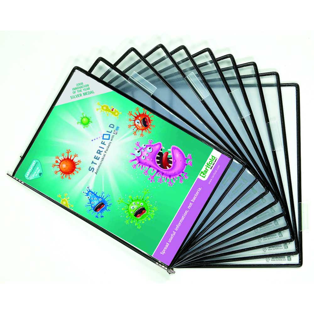 panel prezentacyjny sterifold tarifold a4 10 sztotwiercie z góry czarny alibiuro.pl 95