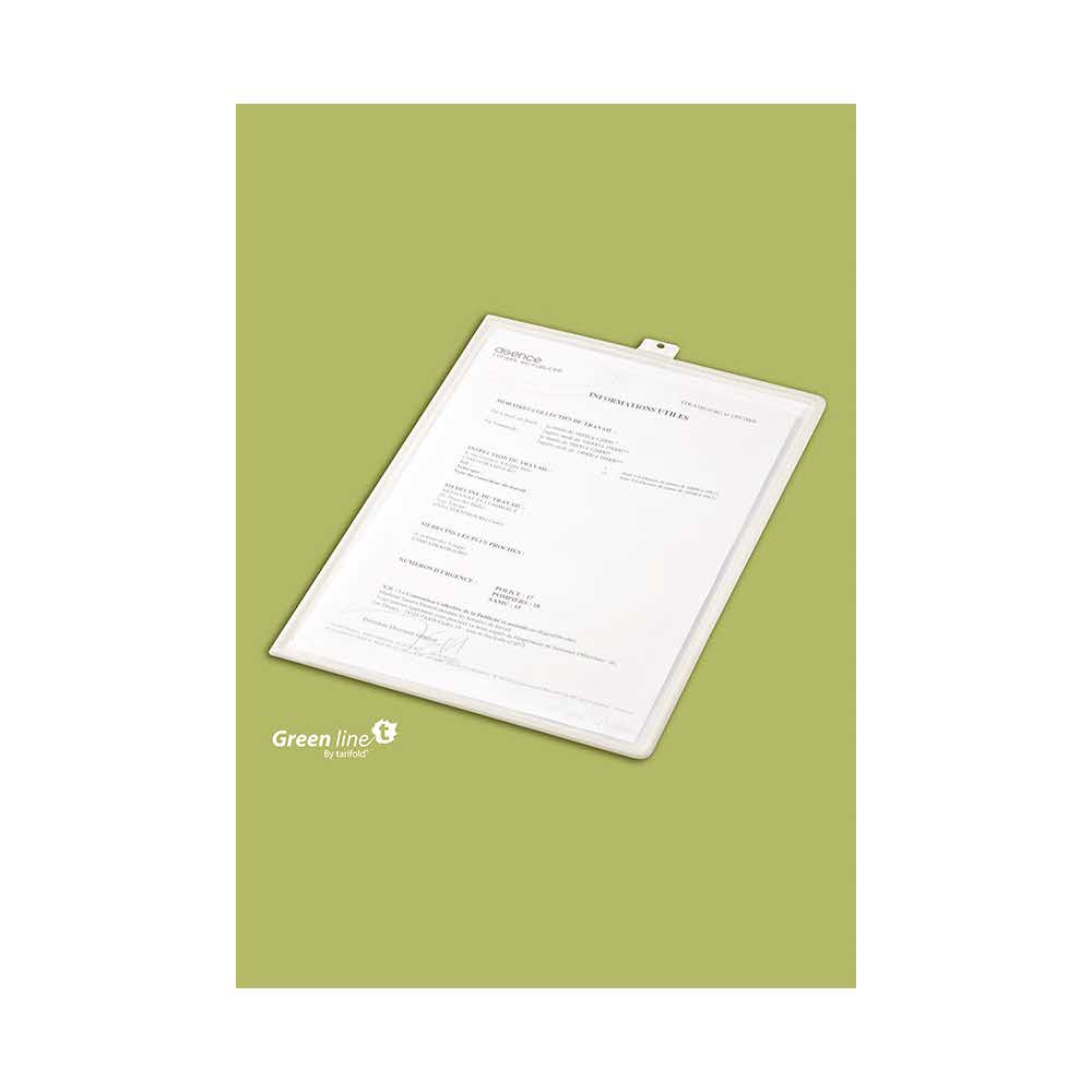 panel prezentacyjny z uszkiem green line tarifold a4 5 sztpionowy biały alibiuro.pl 79