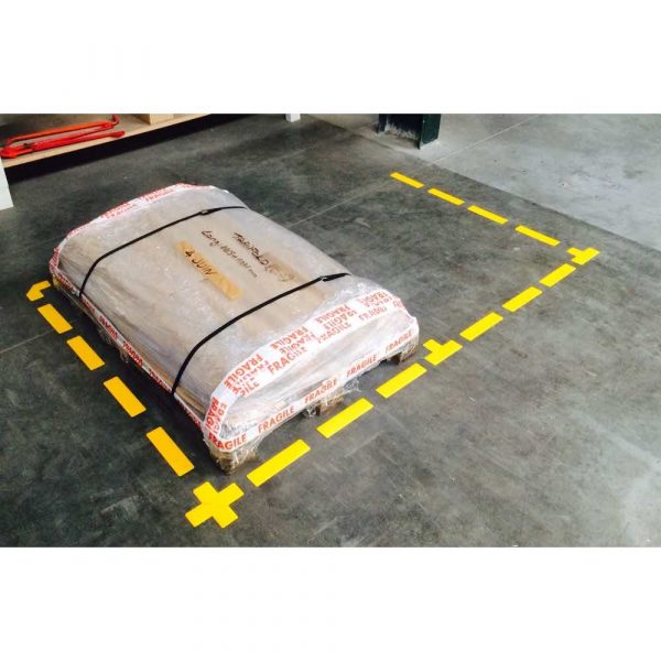 pasy samoprzylepne podłogowe tarifold 200x50mm wodoodporne x 10szt żółte alibiuro.pl 42