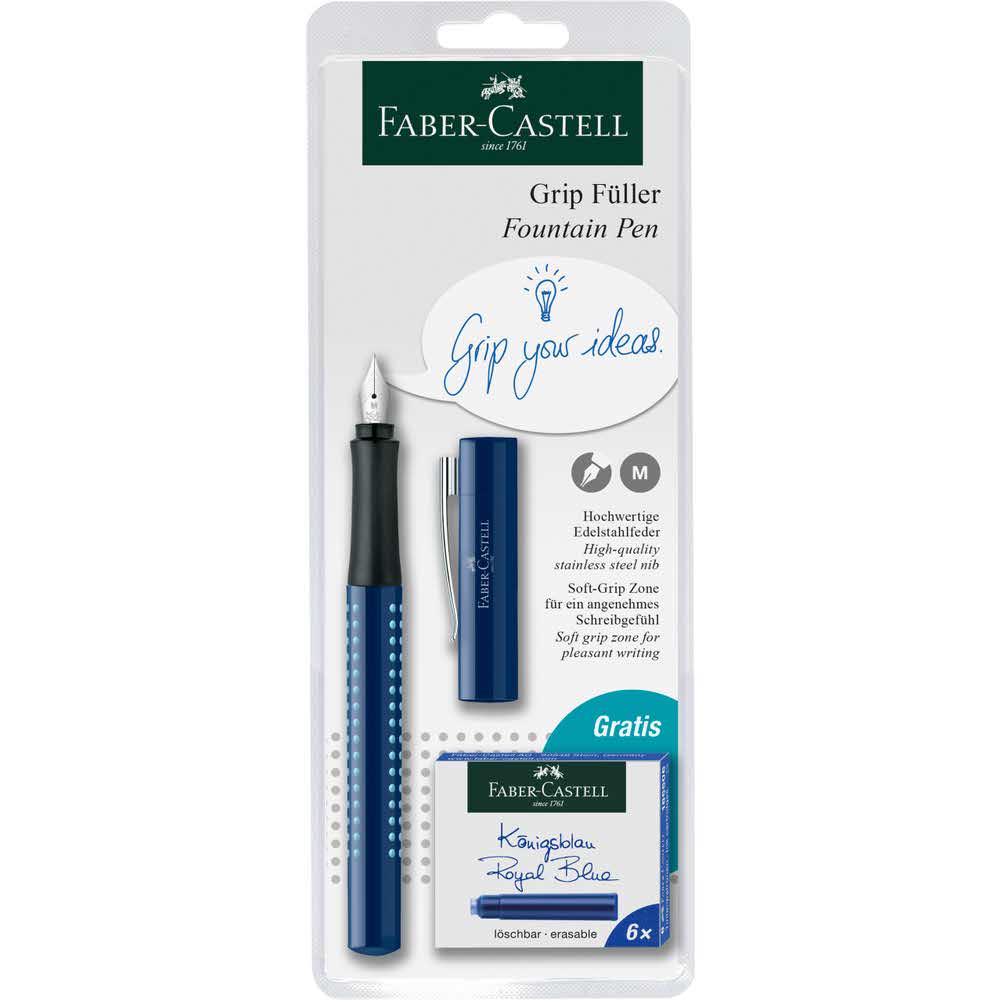 pióro wieczne grip 2010 mix kolorów 6 nabojów blister faber castell alibiuro.pl 8