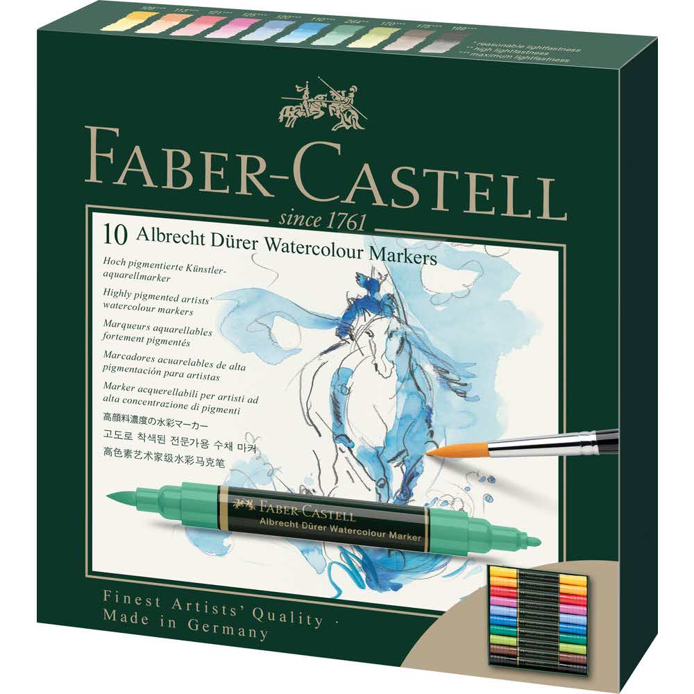 pisaki akwarelowe dwustronne a.durer zestaw 10 sztfaber castell alibiuro.pl 13