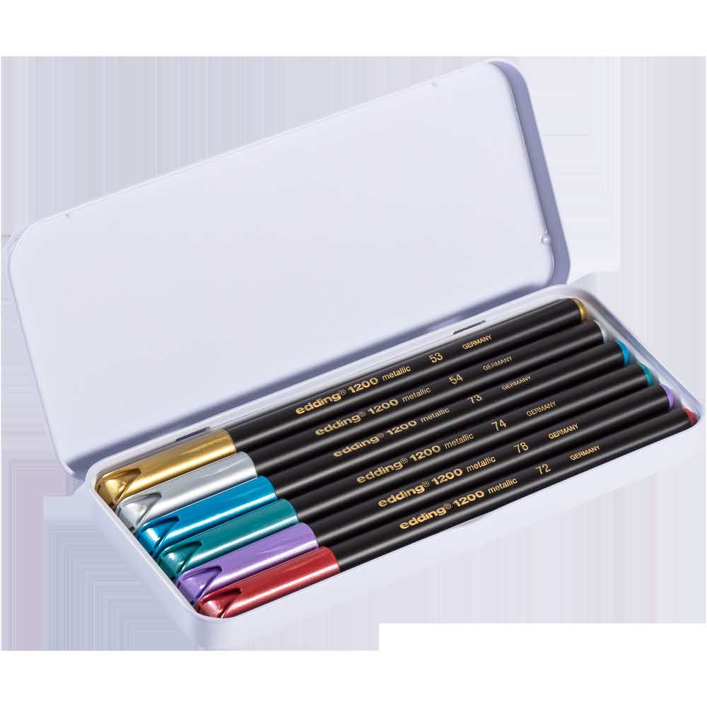 pisaki edding metaliczne etui 6 kol1 3mm opakowanie metalowe alibiuro.pl 49