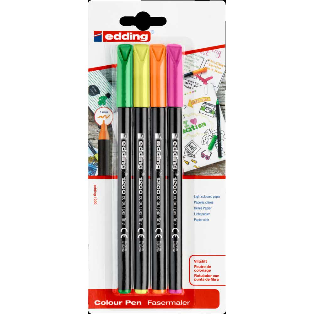 pisaki edding neonowe blister 4 szt. alibiuro.pl 75