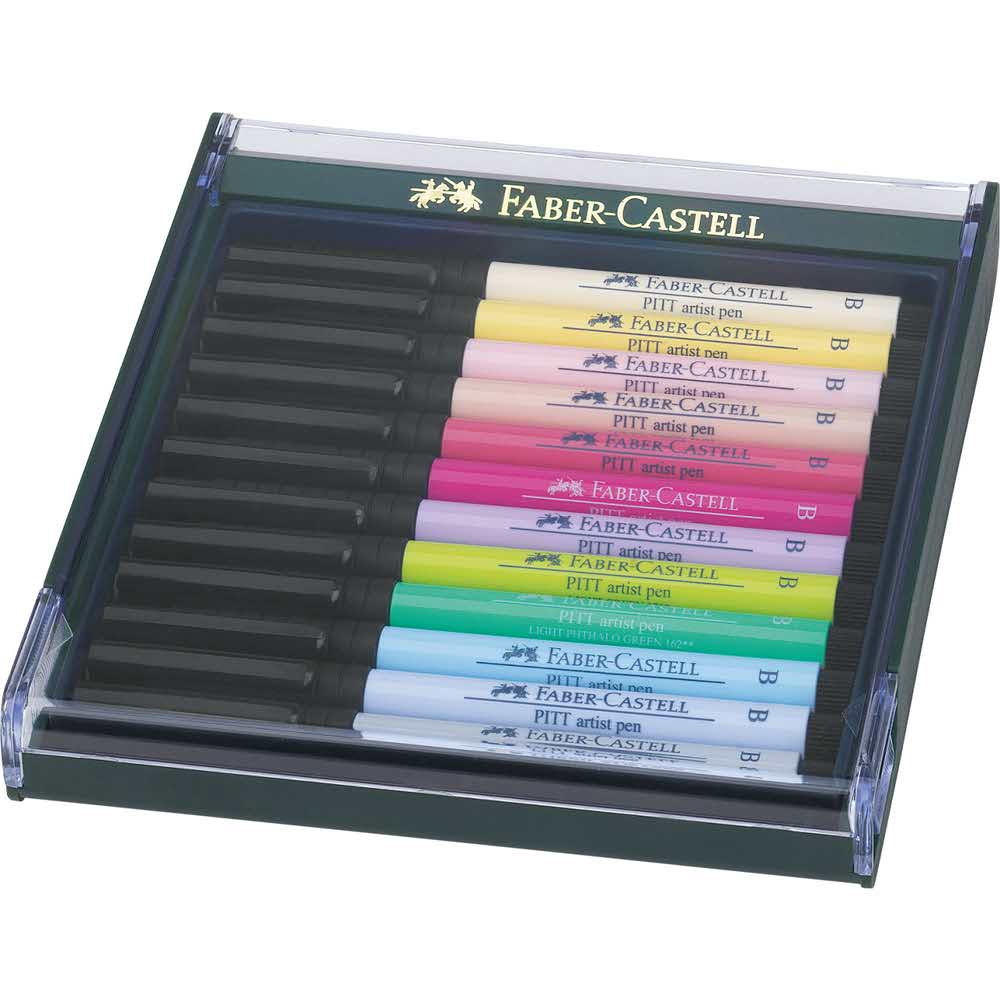 pitt artist pen brush zestaw 12 kolpastel faber castell alibiuro.pl 53