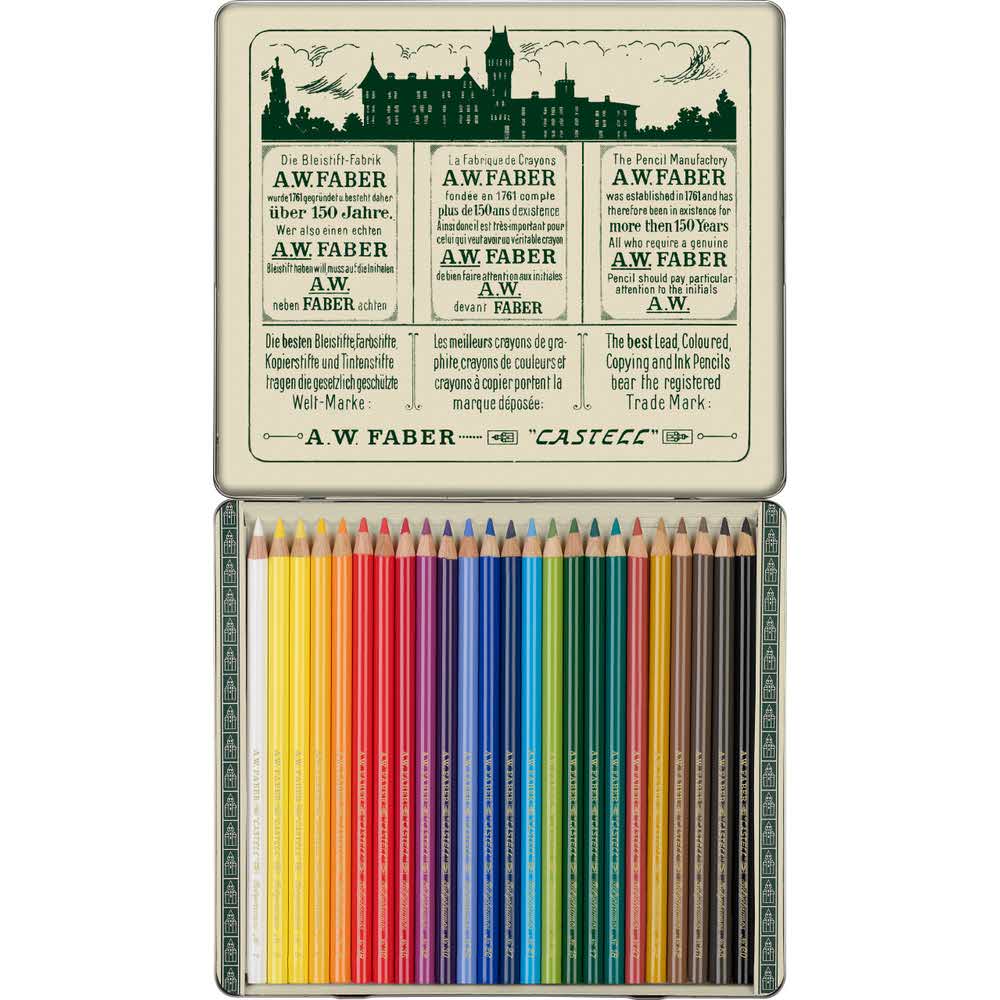 polychromos kredki edycja limitowana retro opakowanie metalowe 24 kolfaber castell alibiuro.pl 69