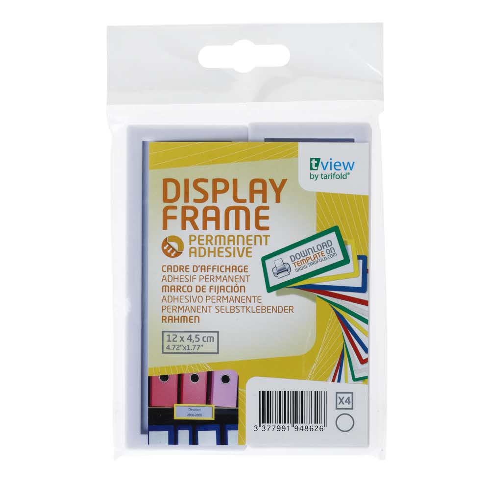 samoprzylepny identyfikator naścienny 4 szttarifold biały 120x45mm alibiuro.pl 81