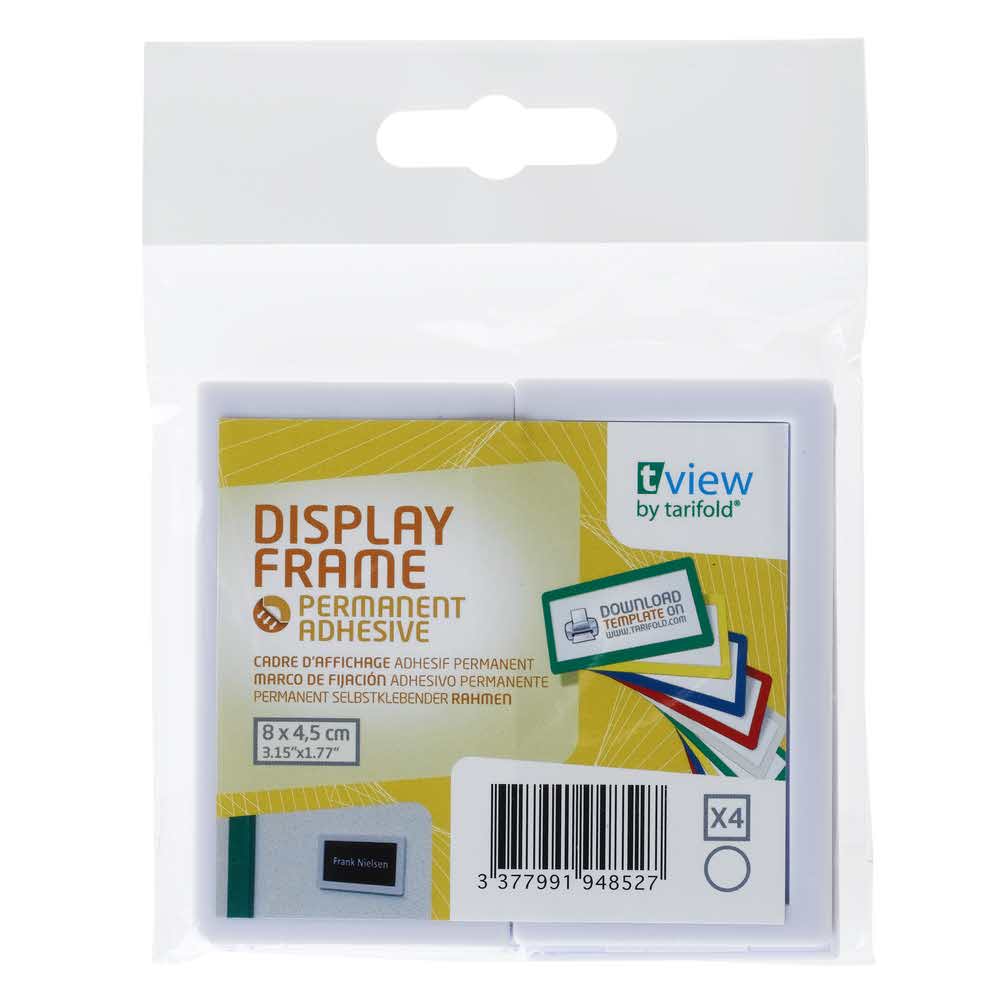 samoprzylepny identyfikator naścienny 4 szttarifold biały 80x45mm alibiuro.pl 34