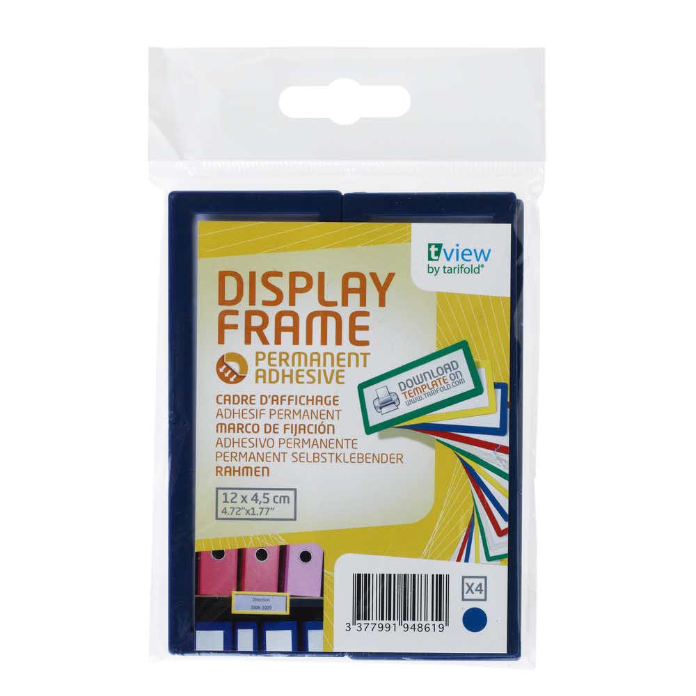 samoprzylepny identyfikator naścienny 4 szttarifold niebieski 120x45mm alibiuro.pl 37