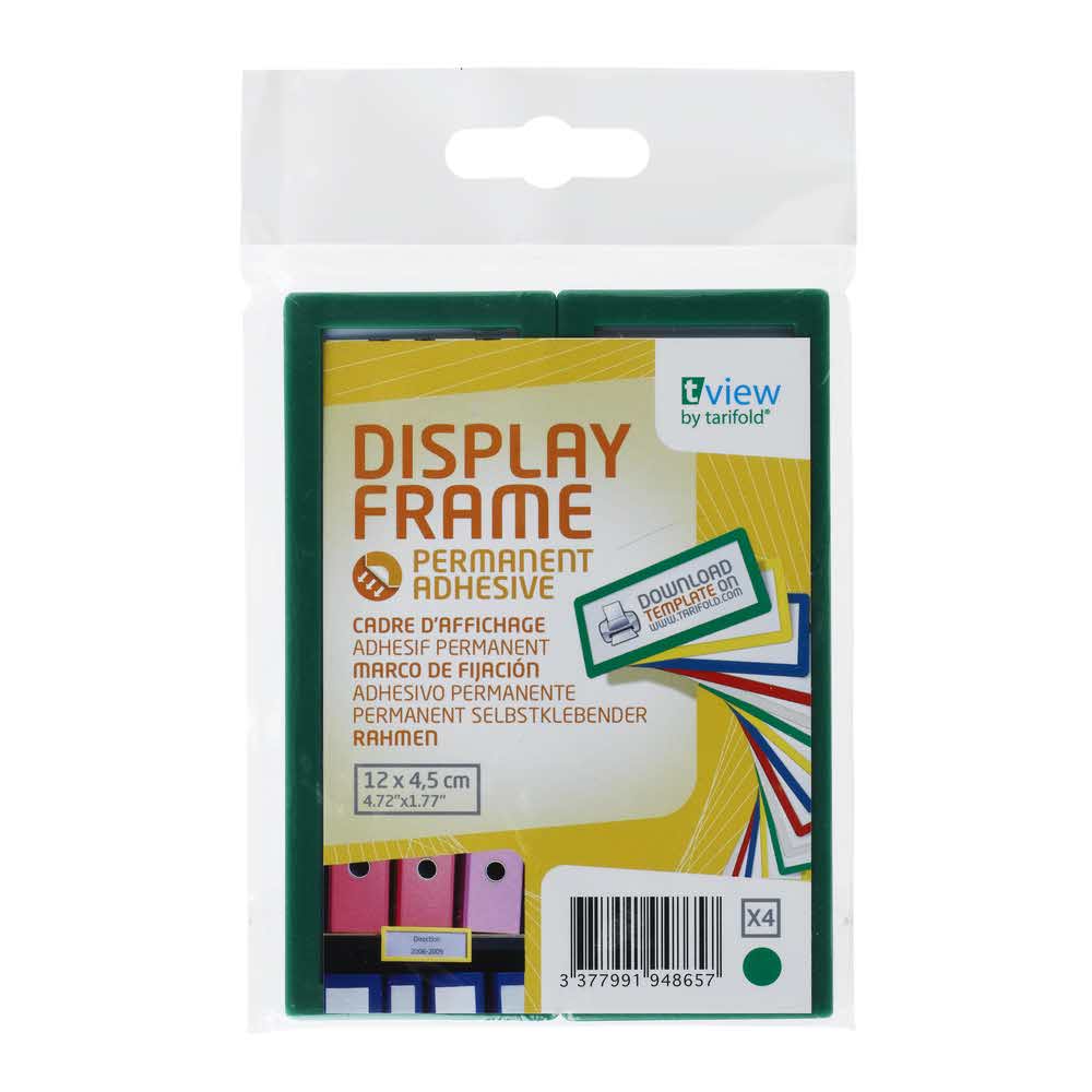 samoprzylepny identyfikator naścienny 4 szttarifold zielony 120x45mm alibiuro.pl 15