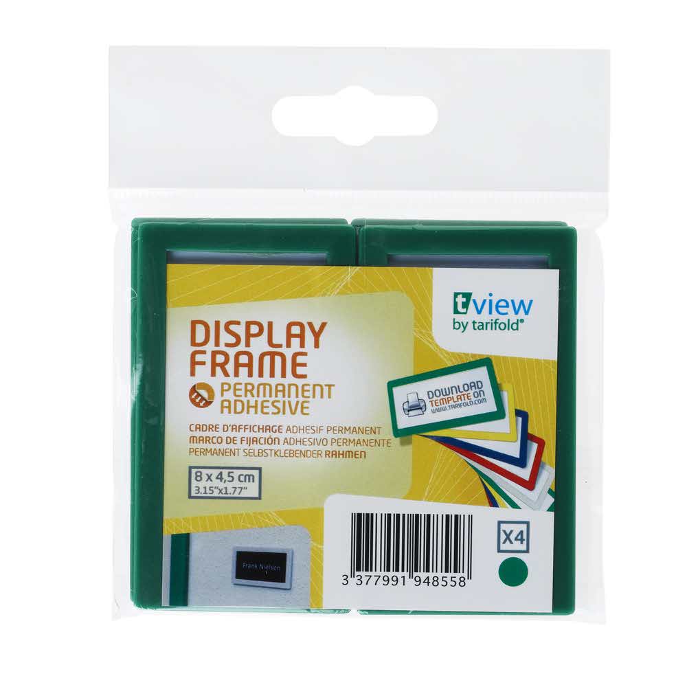 samoprzylepny identyfikator naścienny 4 szttarifold zielony 80x45mm alibiuro.pl 88