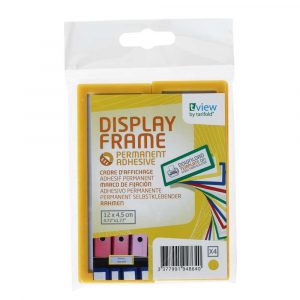 samoprzylepny identyfikator naścienny 4 szttarifold żółty 120x45mm alibiuro.pl 30