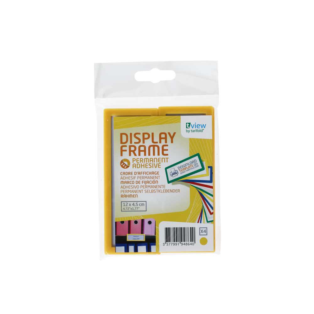 samoprzylepny identyfikator naścienny 4 szttarifold żółty 120x45mm alibiuro.pl 8