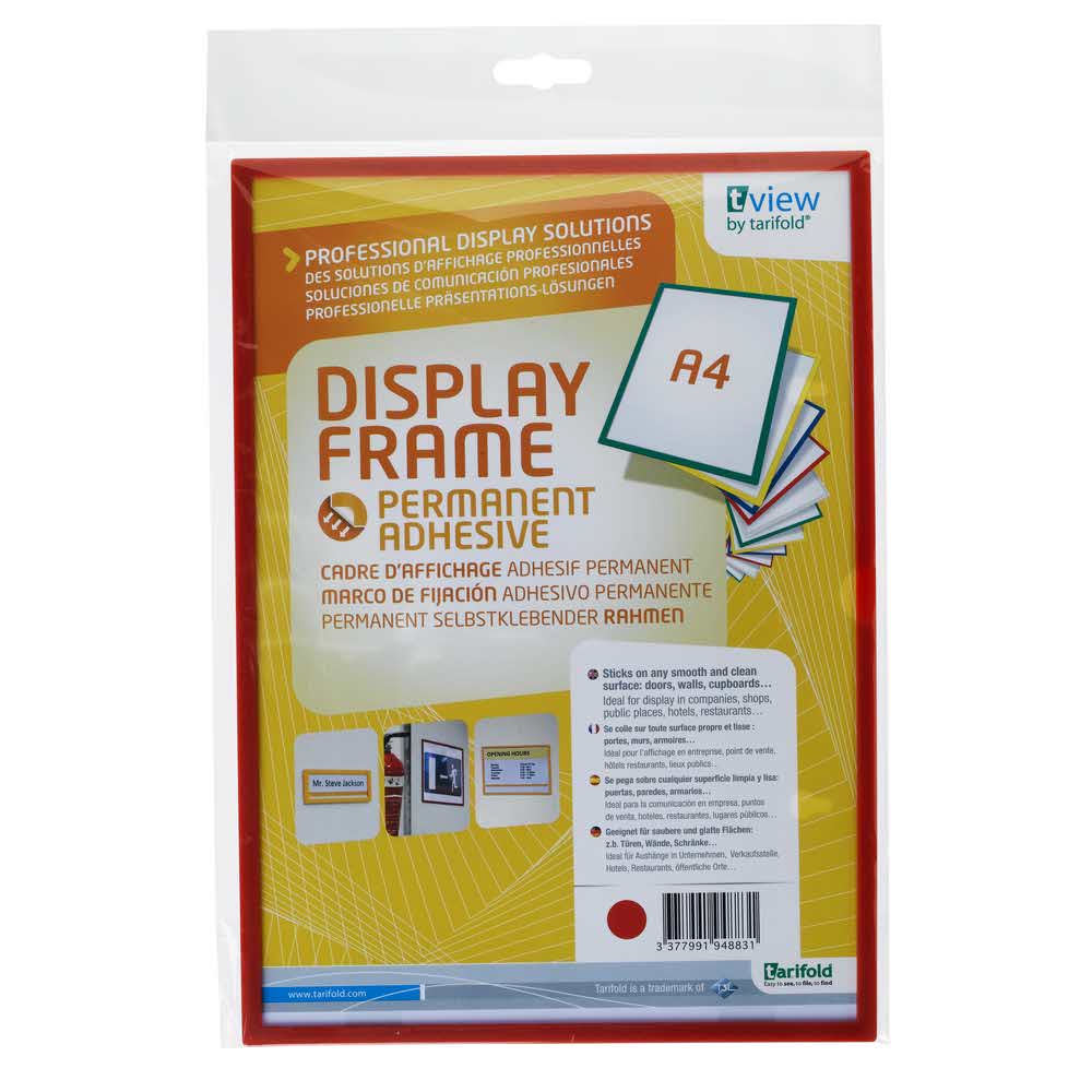 samoprzylepny identyfikator naścienny a4 tarifold czerwony alibiuro.pl 13