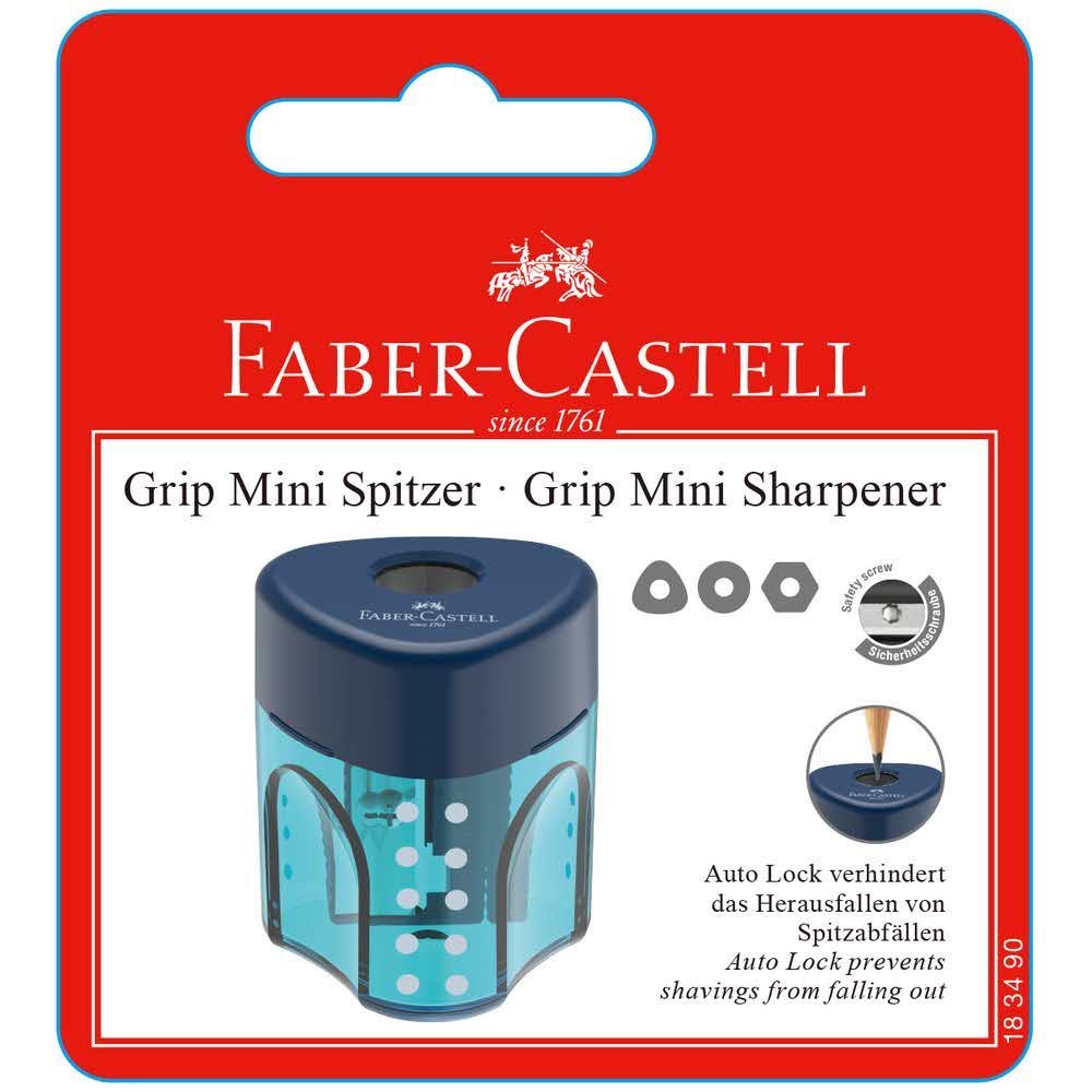 temperówka auto grip mini blister mixkolorów faber castell alibiuro.pl 30