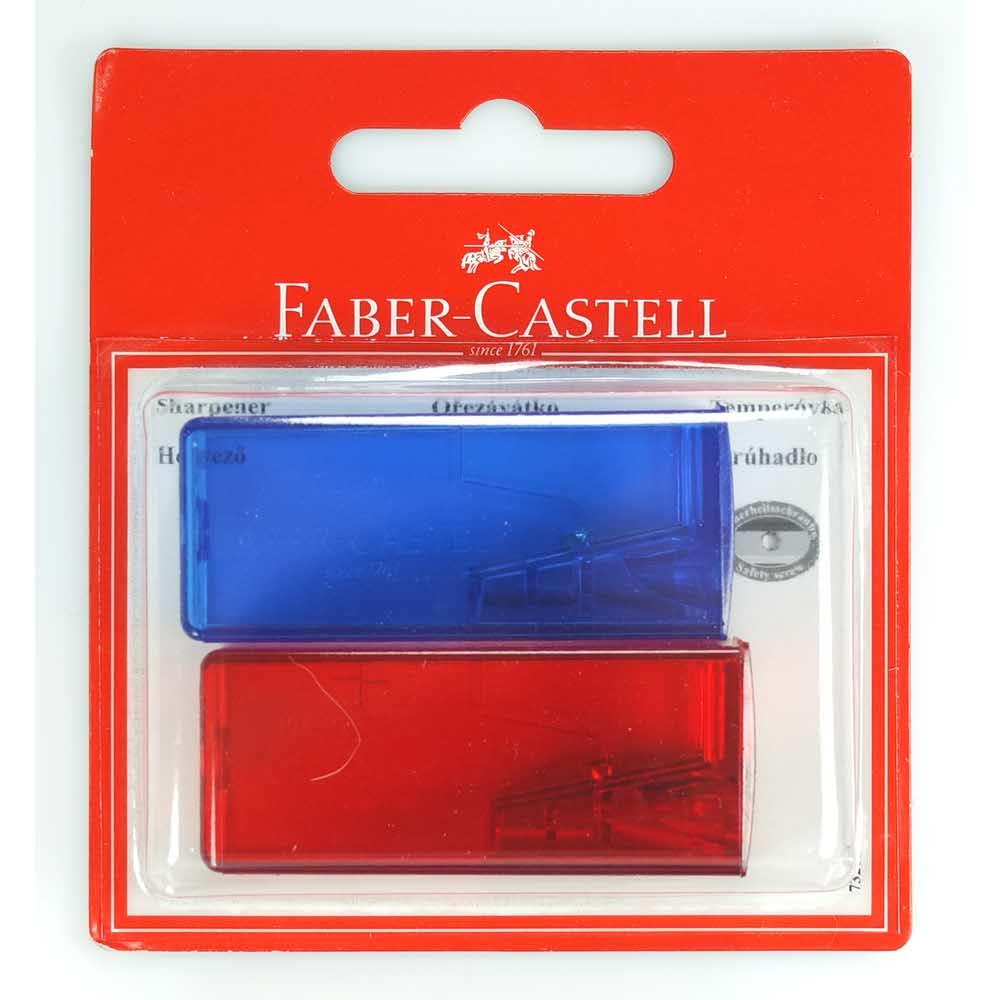 temperówka plastikowa kontenener fluor.mix 2 sztblister faber castell alibiuro.pl 8