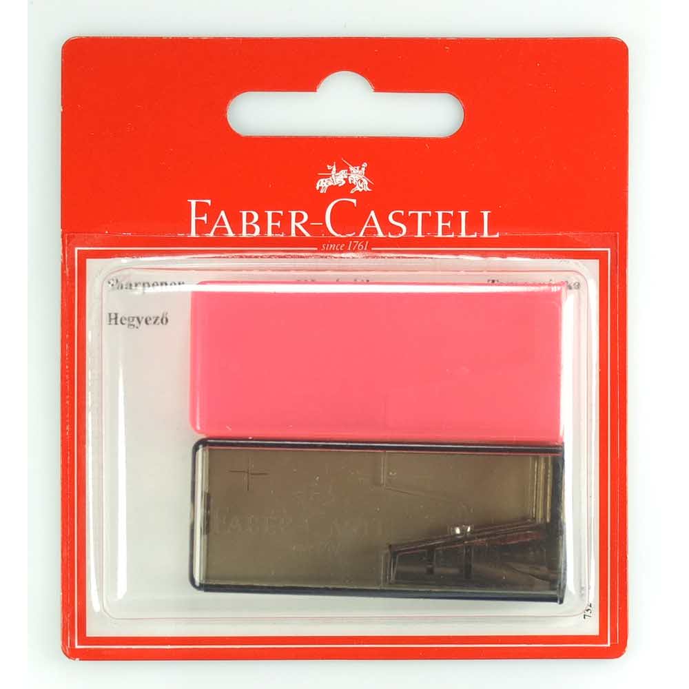 temperówka plastikowa kontenener fluor.mix 2 sztblister faber castell alibiuro.pl 99