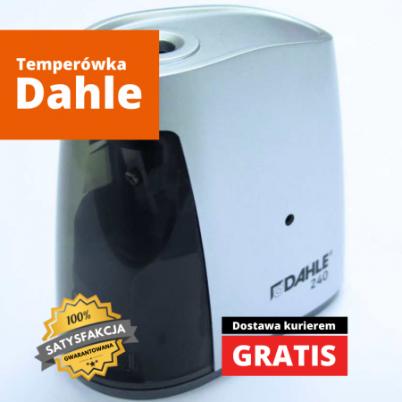 Temperówka Dahle 240 Elektryczna Srebrna 8mm Baterie Z Wtyczką Do Zasilania