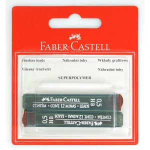 wkład grafitowy 05mm hb 2 sztblister faber castell alibiuro.pl 94