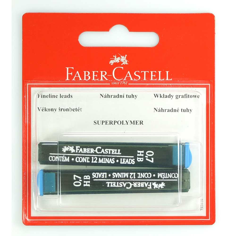 wkład grafitowy 07mm hb 2 sztblister faber castell alibiuro.pl 88