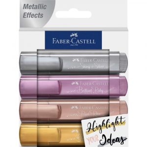 zakreślacz 1546 metaliczny creativ studio 4 kolopkartonowe faber castell alibiuro.pl 49