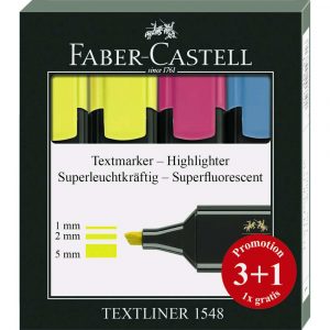 zakreślacze textliner 3+1 sztopkartonowe faber castell alibiuro.pl 67