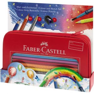 zestaw do rysowania i szkicowania grip wpiórniku metalowym faber castell alibiuro.pl 94