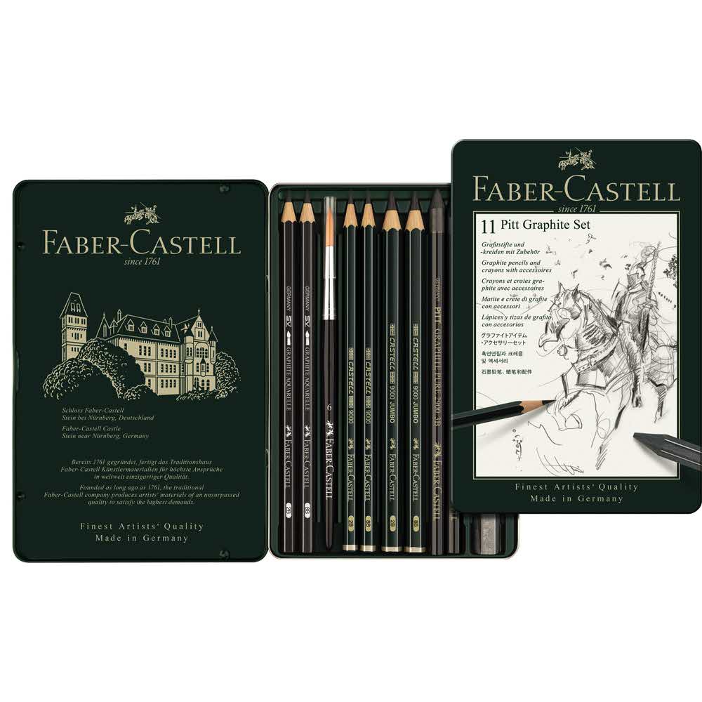 zestaw ołówków i grafitów pitt mały faber castell alibiuro.pl 96