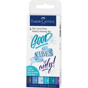 zestaw pitt artist pen hand lettering 6 sztodcienie niebieskiego faber castell alibiuro.pl 85
