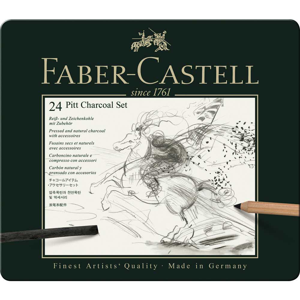 zestaw pitt węgiel rysunkowy 24 sztfaber castell alibiuro.pl 70