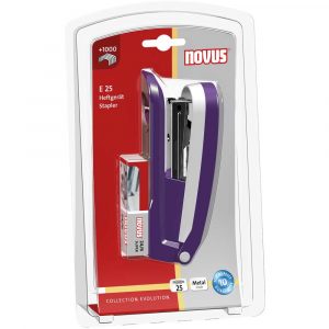 zszywacz novus e25 fioletowy z pakietemstartowym zszywek 24 6 din super blister alibiuro.pl 39