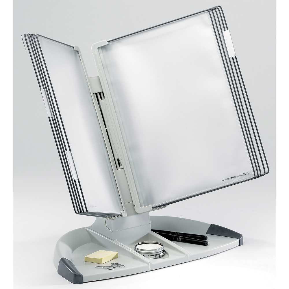 biurkowy system prezentacyjny tarifold a4 +10 paneli prezentacyjnych szarych alibiuro.pl 84