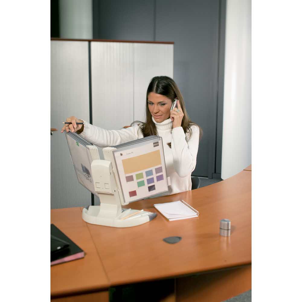 biurkowy system prezentacyjny tarifold a4 +10 paneli prezentacyjnych szarych alibiuro.pl 93