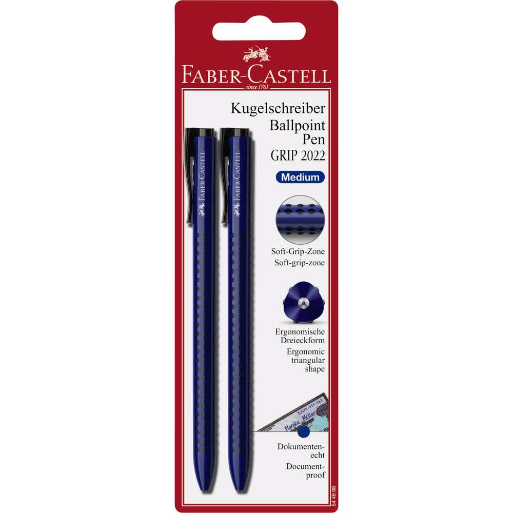 długopis grip 2022 blister 2 sztczarny faber castell alibiuro.pl 66