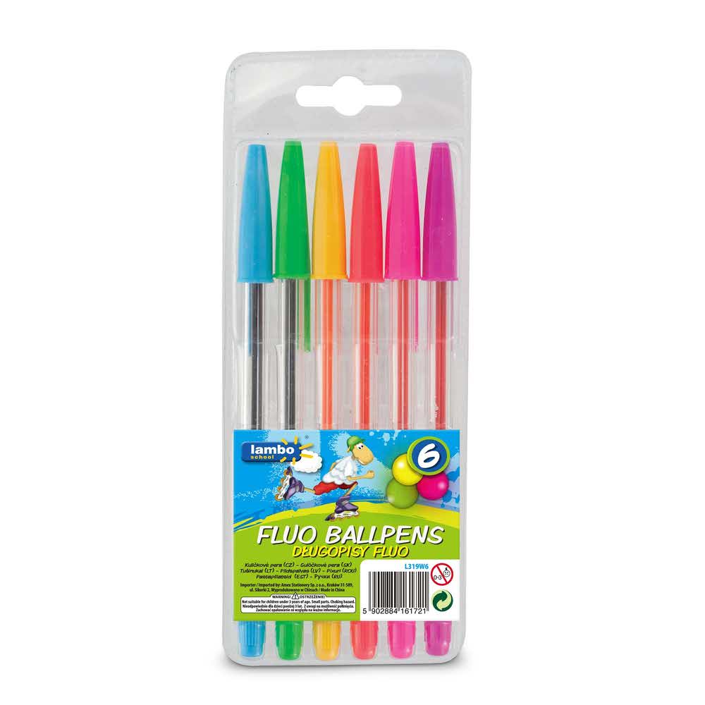 długopisy fluorescencyjne lambo school6 kolw etui alibiuro.pl 46