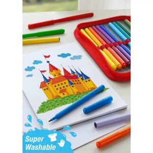 flamastry zamek 36 kolopakowanie kartonowe faber castell alibiuro.pl 80