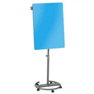 flipchart mobilny memobe szklany niebieski suchościeralny magnetyczny circle 70x100xh220 cm alibiuro.pl 57