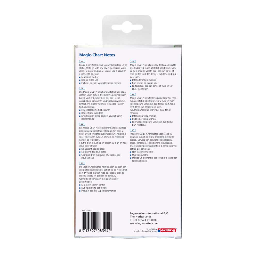 karteczki magic chart notes 5 kolx 50 szt10x20cm legamaster alibiuro.pl 94