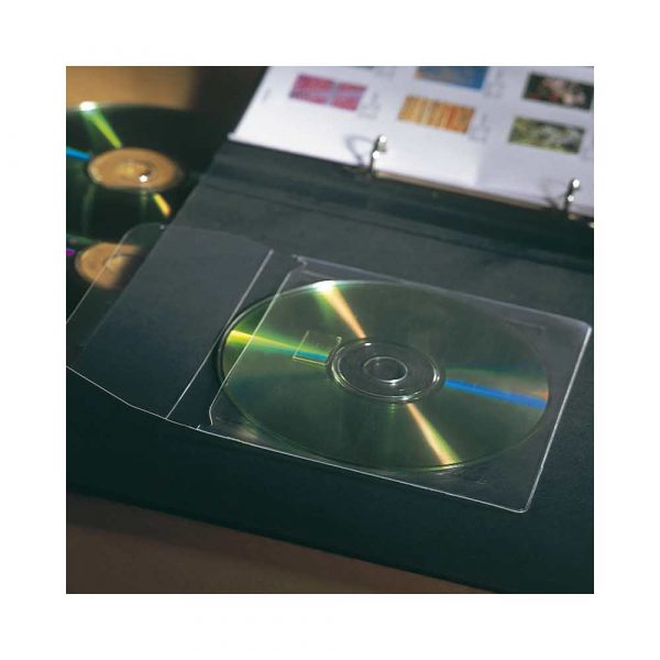 kieszeń samoprzylepna 3l x 10 sztna cd dvd z klapką 127x127mm alibiuro.pl 80