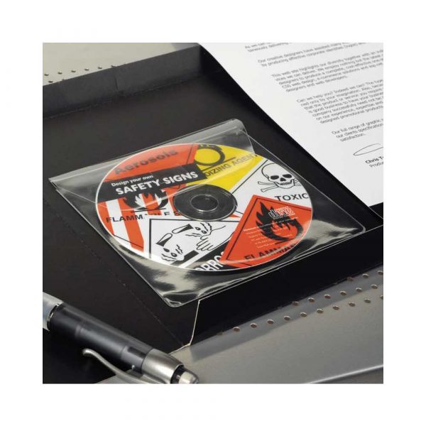 kieszeń samoprzylepna 3l x 10 sztna cd dvd z klapką 127x127mm alibiuro.pl 90