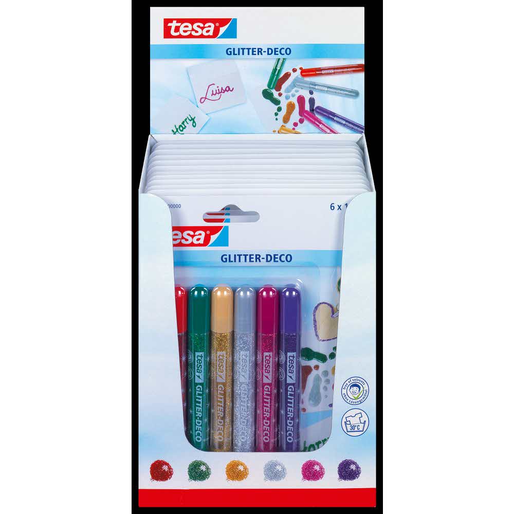 klej brokatowy tesa glitter deco 10g.12 x 6 kolblister alibiuro.pl 76