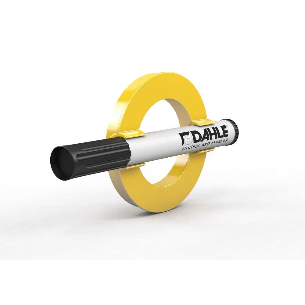 magnes mega magnet circle xl 80mm żółty dahle alibiuro.pl 0